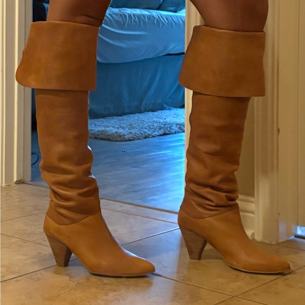 Stylish Tan Knee-High Boots